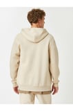 Kırçıllı Fermuarlı Kapşonlu Sweatshirt