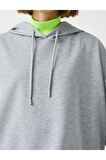 Kapüsonlu Oversize Sweatshirt