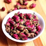 Tomurcuk Gonca Pembe Gül Kurusu - 25 Gr. - Kavanoz Görünümlü Kilitli Poşet - Kilitli Saklama Poşeti