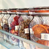 Mandalina Meyve Kurusu Cipsi - 25 Gr. - Kavanoz Görünümlü Kilitli Poşet - Kilitli Saklama Poşeti
