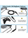 LivX Rope USB3.0 3A 5Gbps Hızlı Şarj ve Veri Aktarımı USB 3.0 Erkek Dişi Uzatma Kablosu Halat Örgülü 5 Metre
