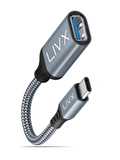 Livx USB 3.0 To Type-C Çevirici Dönüştürücü 60W 15 cm Kablolu OTG Adaptör GRİ OTTCA-01