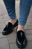 CH002 RST Loafer Verniciata Erkek Ayakkabı SIYAH