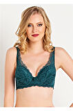 Askısı Dantelli Push Up Destekli Sütyen