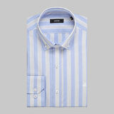 ELETA UZUN KOL ÇİZGİLİ SLİM GÖMLEK