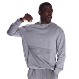 Mezzaluna Erkek Gri Günlük Stil Sweatshirt 23KETL 13D02-GNT