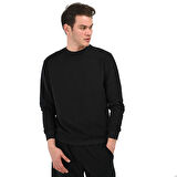 Sottile Erkek Siyah Günlük Stil Sweatshirt 24YETL13D08-SYH