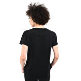 Icona2 Kadın Siyah Günlük Stil T-Shirt 24YKTL18D20-SYH
