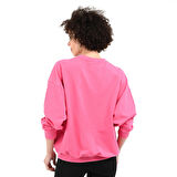 Luna Kadın Pembe Günlük Stil Sweatshirt 24YKTL13D22-PMB