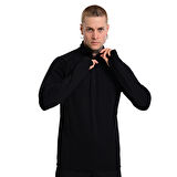 Cordoba Midlayer Erkek Siyah Koşu Sweatshirt 24KE001-SYH