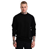 Alicante Erkek Siyah Günlük Stil Sweatshirt 24KE003-SYH