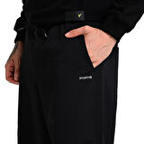 Teruel Erkek Siyah Günlük Stil Eşofman Altı 24KE008-SYH