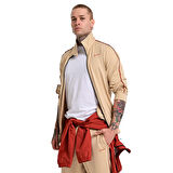 Coruna Erkek Bej Günlük Stil Eşofman Üstü 24KE014-OAT