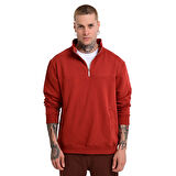 Badajoz Erkek Turuncu Günlük Stil Sweatshirt 24KE016-KRMT