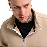 Badajoz Erkek Bej Günlük Stil Sweatshirt 24KE016-OAT