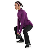Almeria Midlayer Kadın Mor Koşu Sweatshirt 24KK004-MOR