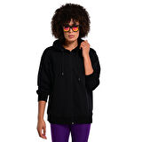 Sevilla Kadın Siyah Günlük Stil Eşofman Üstü 24KK008-SYH