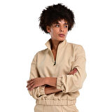 Burgos Kadın Bej Günlük Stil Sweatshirt 24KK012-OAT