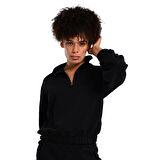 Burgos Kadın Siyah Günlük Stil Sweatshirt 24KK012-SYH