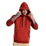 Lerida Hoodie Erkek Turuncu Günlük Stil Sweatshirt 24KU001-KRMT