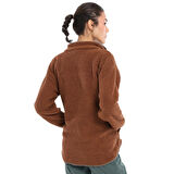 Sherpa Kadın Kahverengi Günlük Stil Polar 24KK018-KHVE