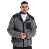 Sherpa Erkek Gri Günlük Stil Polar 24KE023-GRI