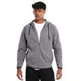 Asago Erkek Gri Koşu Eşofman Üstü 25YE004-ANT