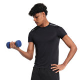 Conforto 4 Erkek Siyah Koşu T-Shirt 25YE007-SYH