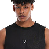 Gifu Erkek Siyah Koşu Eşofman Üstü 25YE008-SYH