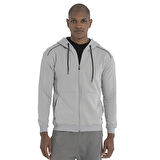 Sapporo Erkek Gri Günlük Stil Eşofman Üstü 25YE018-GRI