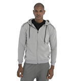 Sapporo Erkek Gri Günlük Stil Eşofman Üstü 25YE018-GRI