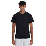 Kofu Erkek Siyah Günlük Stil T-Shirt 25YE020-SYH