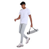 Kofu Erkek Beyaz Günlük Stil T-Shirt 25YE020-BYZ