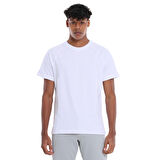 Kofu Erkek Beyaz Günlük Stil T-Shirt 25YE020-BYZ