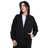 Ikoma Kadın Siyah Koşu Eşofman Üstü 25YK004-SYH