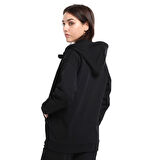 Ikoma Kadın Siyah Koşu Eşofman Üstü 25YK004-SYH