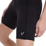 Lida Biker Kadın Siyah Koşu Tayt 25YK006-SYH