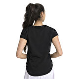 Sendai Kadın Siyah Günlük Stil T-Shirt 25YK013-SYH