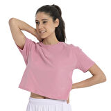 Ube Kadın Pembe Günlük Stil T-Shirt 25YK015-PMBE