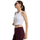 Suzu Kadın Beyaz Günlük Stil Atlet 25YK023-BYZ