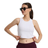 Suzu Kadın Beyaz Günlük Stil Atlet 25YK023-BYZ