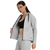 Peoria Kadın Gri Günlük Stil Eşofman Üstü 25KK1048-KML