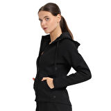 Peoria Kadın Siyah Günlük Stil Eşofman Üstü 25KK1048-SYH