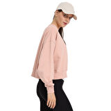 Fowler Kadın Pembe Günlük Stil Sweatshirt 25KK1038-PPMB