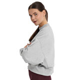 Fowler Kadın Gri Günlük Stil Sweatshirt 25KK1038-KML