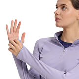 Dewey Half-Zip Kadın Mor Koşu T-Shirt 25KK1033-LIL