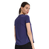 Zana Kadın Mavi Koşu T-Shirt 25KK1047-MVI