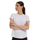 Zana Kadın Beyaz Koşu T-Shirt 25KK1047-KBYZ