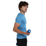 Yuma Slim Erkek Mavi Antrenman T-Shirt 25KE1026-RMVI