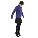 Boone Half-Zip Erkek Mavi Koşu T-Shirt 25KE1015-MVI